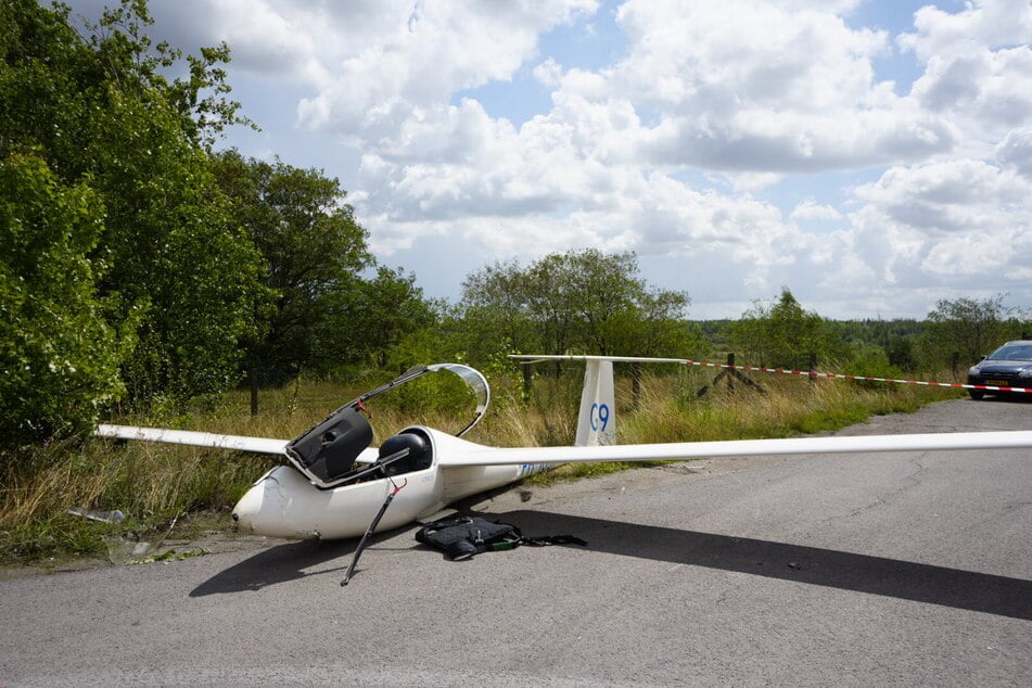 L'avion à voile s'est écrasé à Roitzsch.