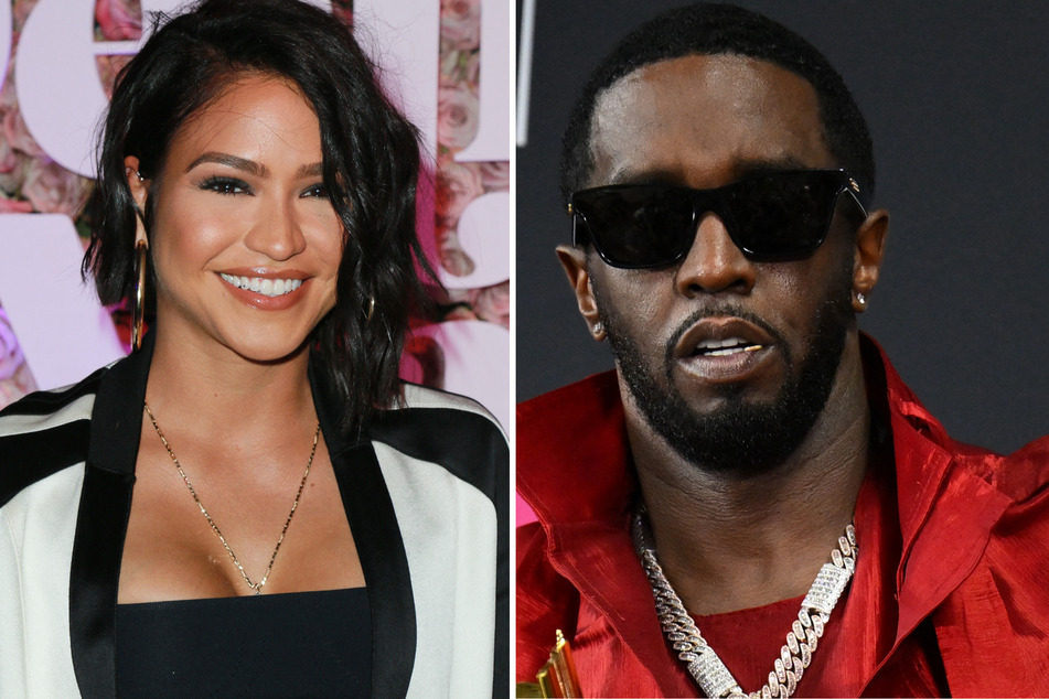 Newly released security video taken in 2016 shows rapper Sean "Diddy" Combs (r.) physically assaulting his then-girlfriend Cassie Ventura.