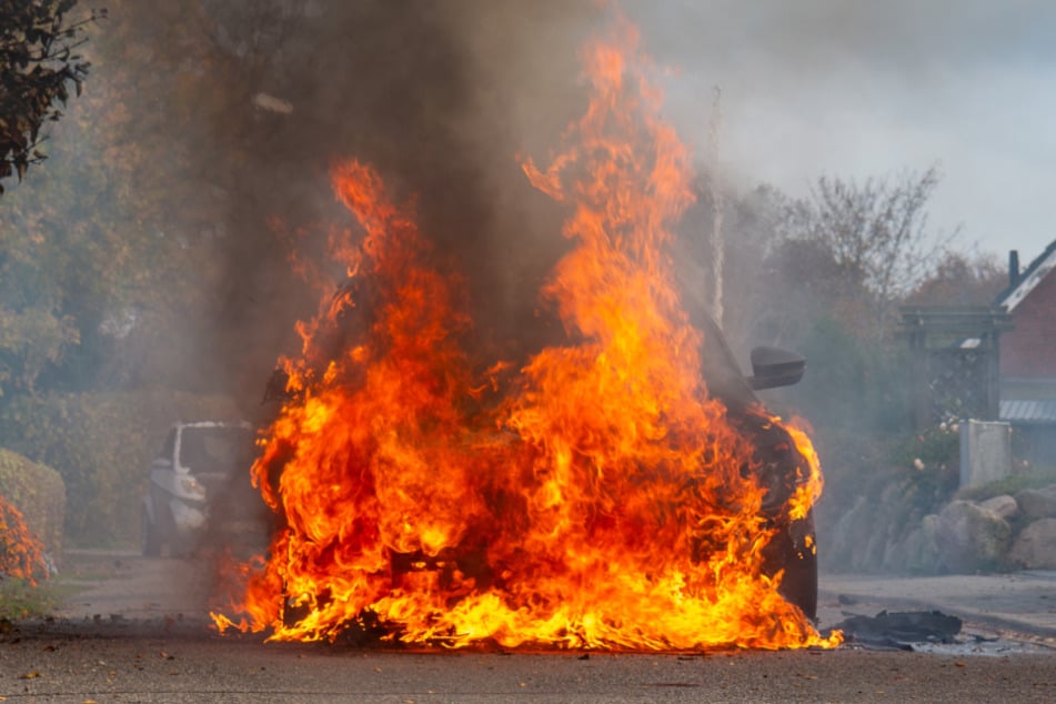 Wenige Stunden nach seiner Zulassung ist ein Skoda in Norderbrarup in Flammen aufgegangen.