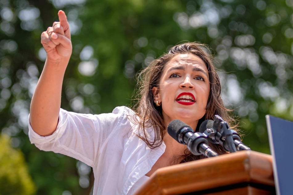 New York Representative Alexandria Ocasio-Cortez (pictured) criticized an unidentified Democrat who recently said the party was ready for a second Donald Trump term.