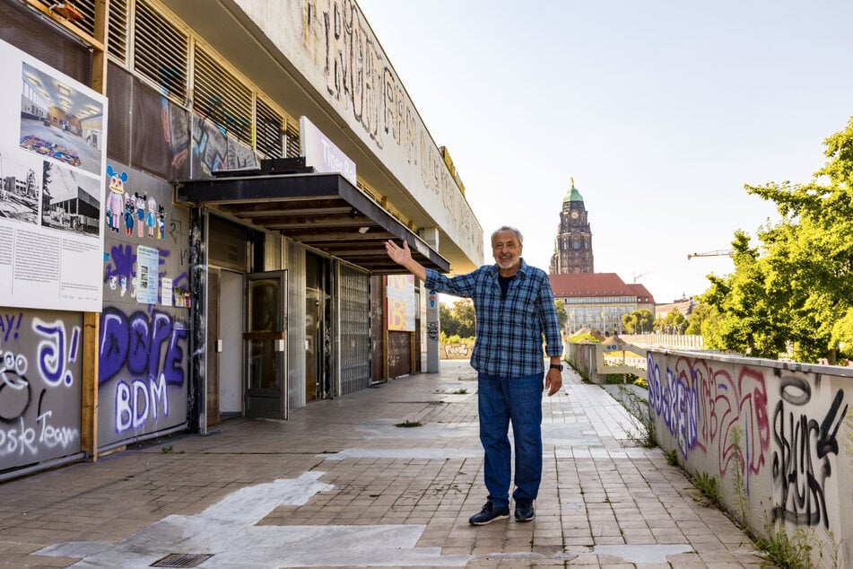 In der Robotron-Kantine, die heute für Kunstprojekte genutzt wird, begann die Karriere von Wolfgang Stumph (78).