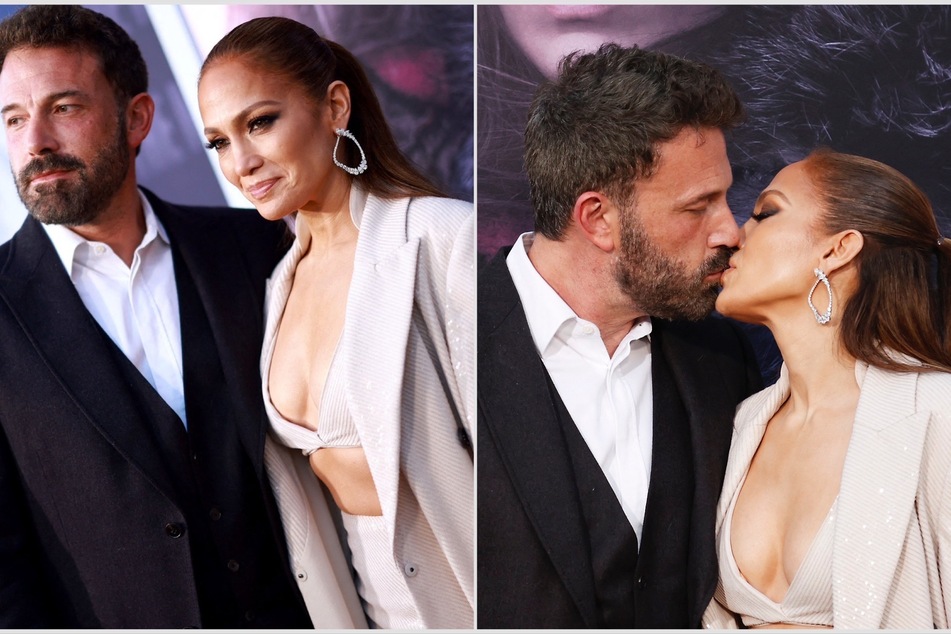 Jennifer Lopez (r) and Ben Affleck had a few uncomfortable moments that has fan worrying if all is well with Bennifer.