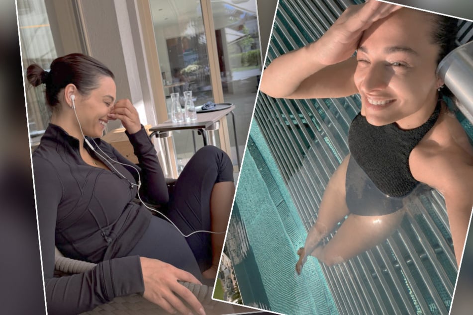 Zuletzt hat es sich Amira Aly samt erkennbarem Babybauch in Österreich gut gehen lassen - fernab der Attacken ihres Ex-Mannes.