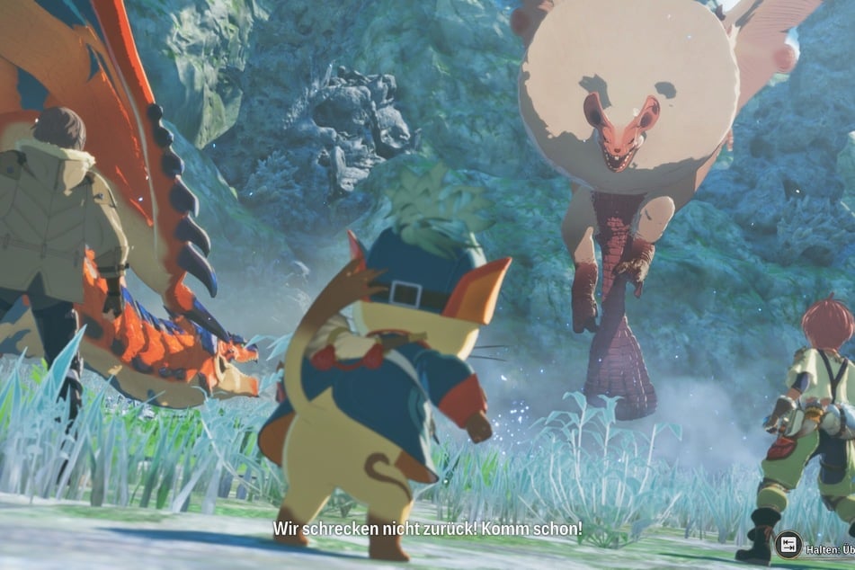 Das Monster (Paolumu) verteidigt sein Nest.