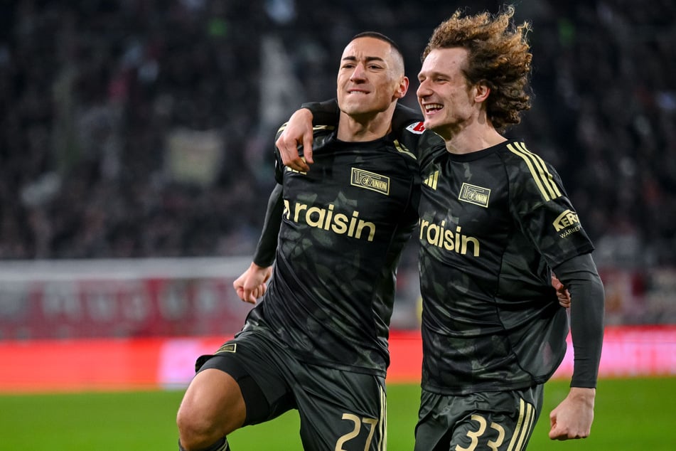 Unions Wechselkandidaten Arm in Arm: Marin Ljubicic (23, l.) und Alex Kral (27).