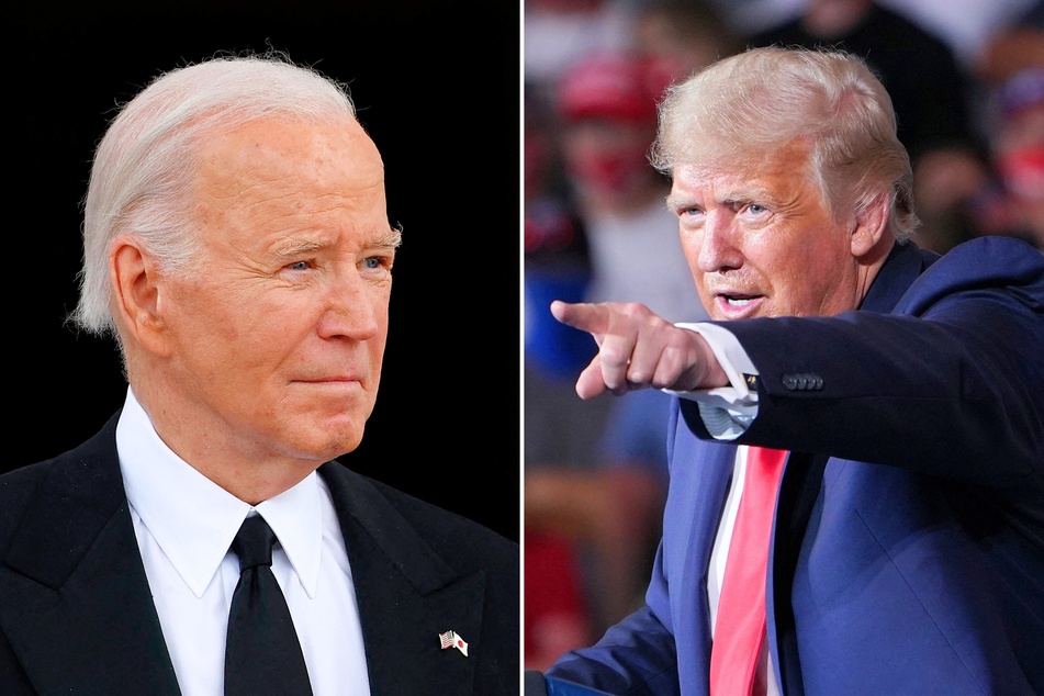 Republican presidential candidate Donald Trump (r.) recently accused his Democratic rival, Joe Biden, of being a criminal and demanded they debate immediately.