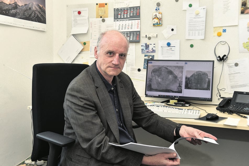 Christoph Heiermann (60) vom Landesamt für Archäologie schickt seine Forscher auf das historische Handwerker-Areal.