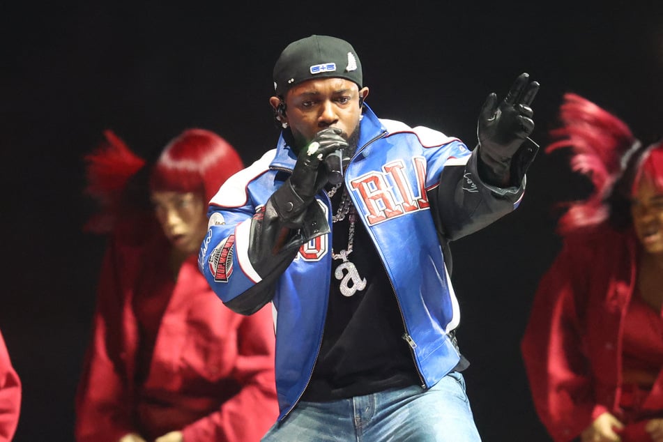 Kendrick Lamar performs during the halftime show of Super Bowl LIX between the Philadelphia Eagles and the Kansas City Chiefs at Ceasars Superdome in New Orleans, Louisiana.