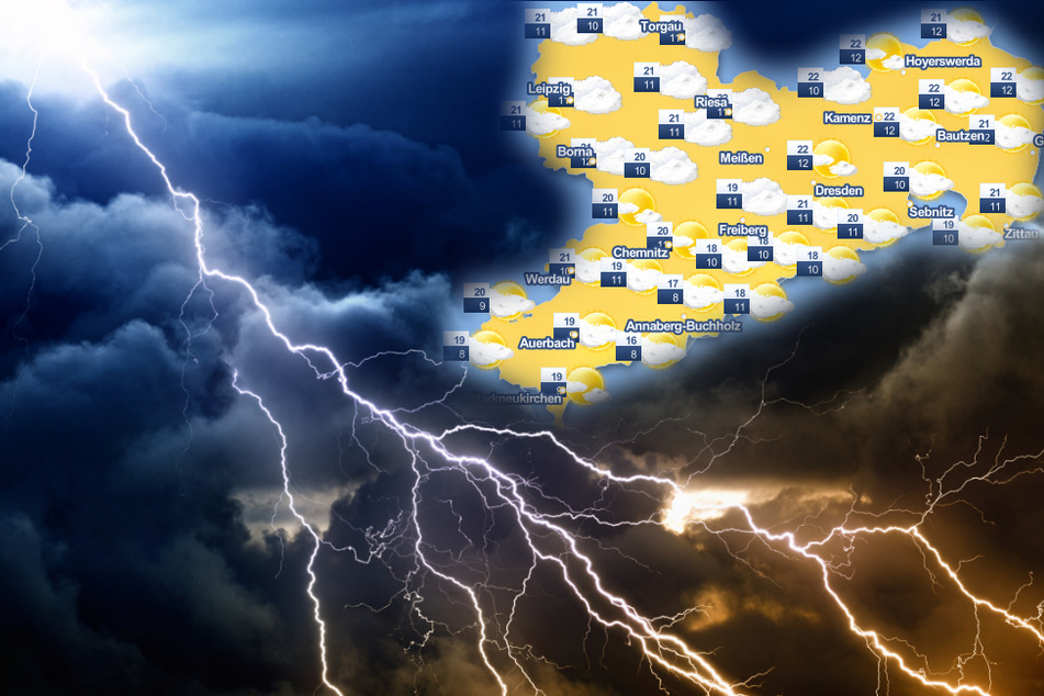 Über Sachsen braut sich was zusammen: Das Wetter am Wochenende wird ungemütlich
