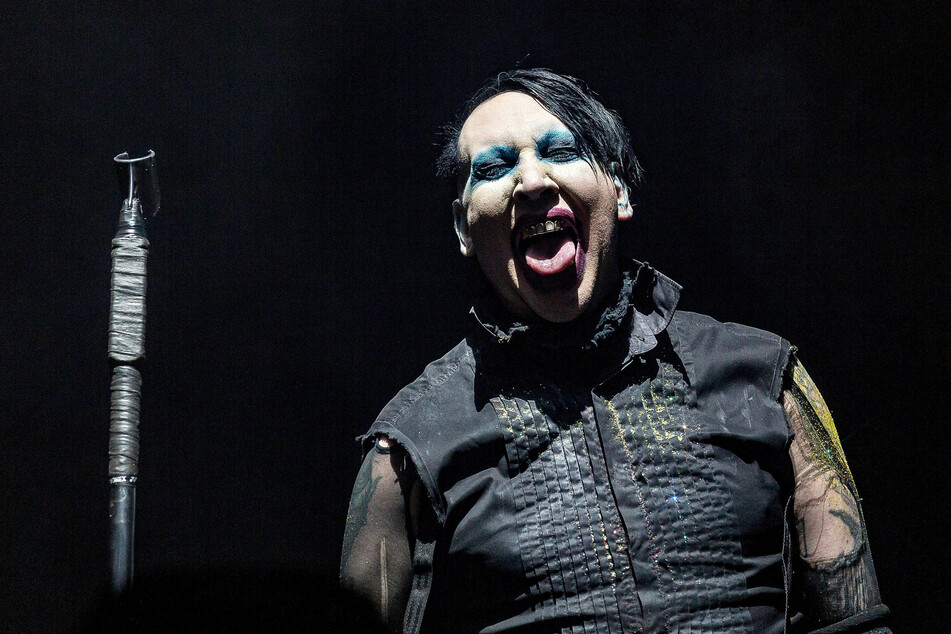 Marilyn Manson performs during the second annual Astroworld Festival at NRG Park on November 9, 2019 in Houston.