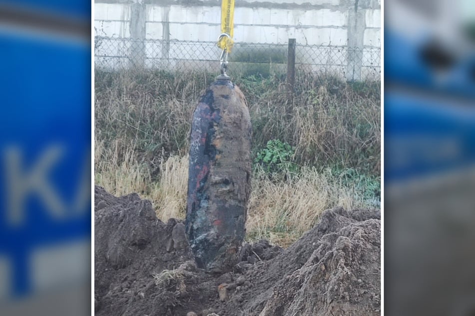 Diese 150 Kilogramm schwere Weltkriegsbombe sorgte für viel Wirbel in Güsen.