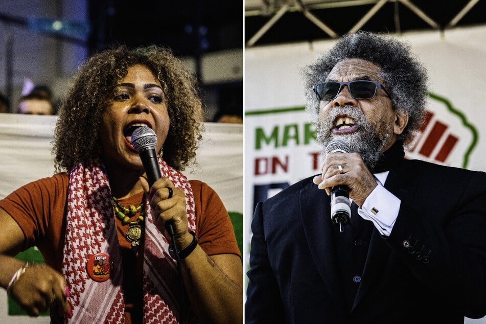 The Democratic Party of Georgia is appealing Secretary of State Brad Raffensperger's decision to allow presidential candidates Claudia De la Cruz (l.) and Dr. Cornel West (r.) on the 2024 ballot.