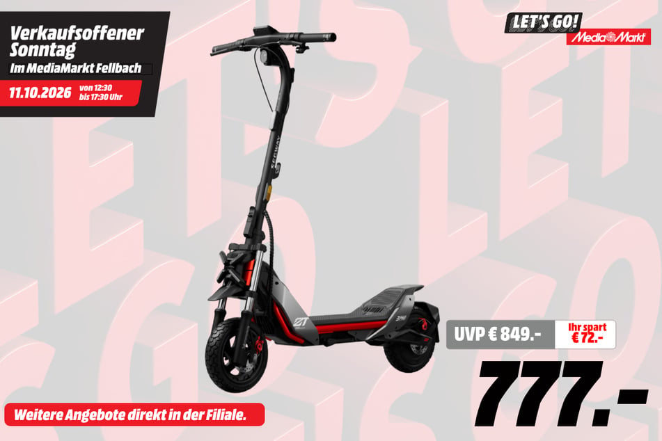Segway-E-Scooter für 777 statt 849 Euro.
