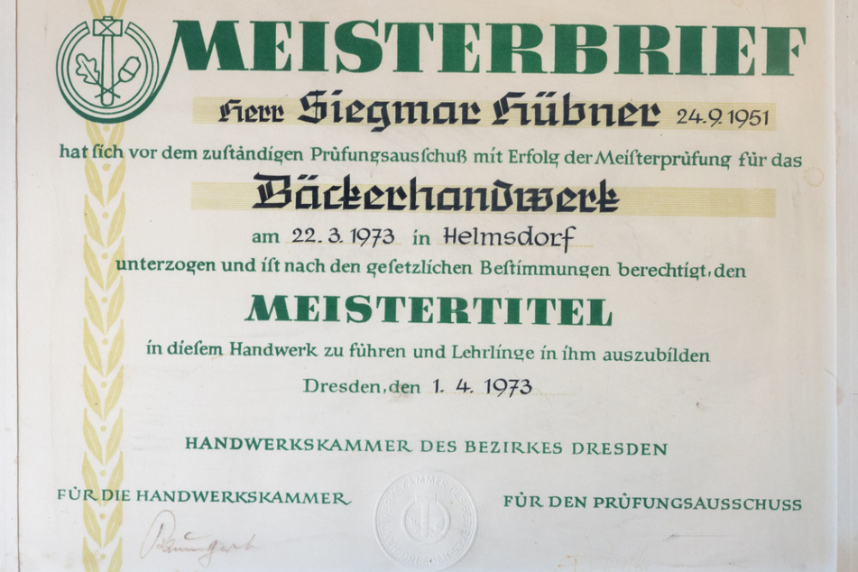 Siegmars Meisterbrief.