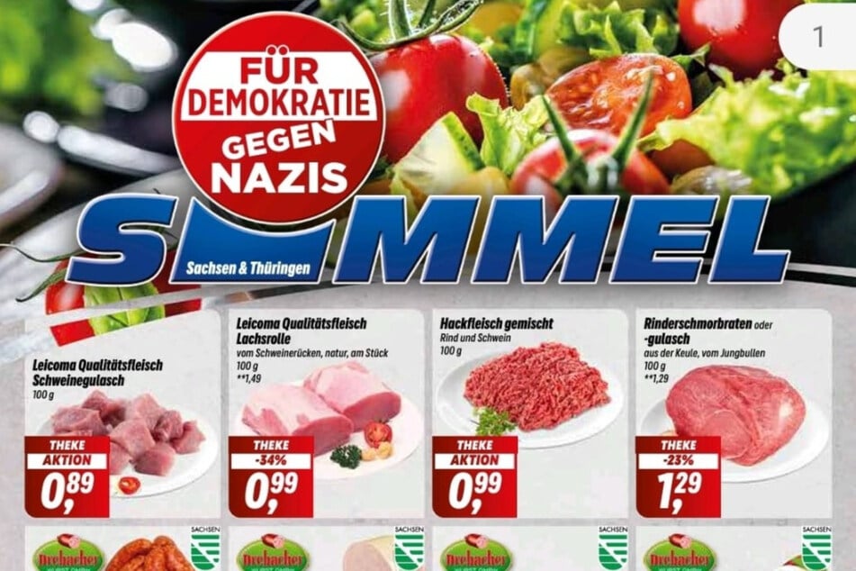 Die Werbung mit dem Slogan "Gegen Nazis - für Demokratie" wurde wieder eingezogen.