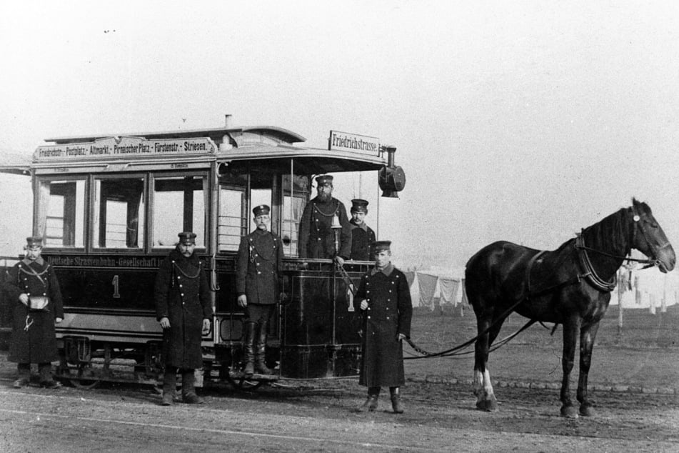 Die Straßenbahn hatte im Jahr 1891 nur eine Pferdestärke.