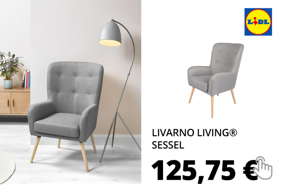 Nur online: LIVARNO LIVING® Sessel »Skandi«, Beine aus massiver Buche, maximal 110 kg Belastbarkeit