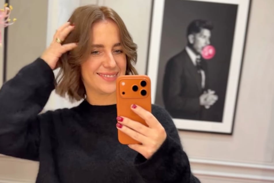 So sieht sie seit Montag aus: Anna Heiser (35) hat die Haare schön.