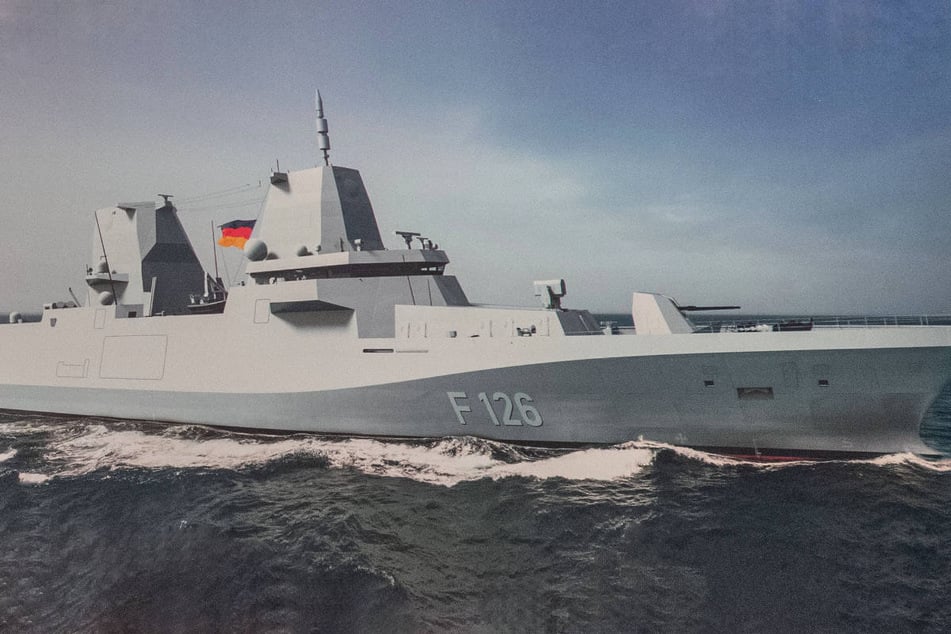 Die Fregatte F126 soll das bislang größte Kampfschiff der Marine werden. (Konzeptzeichnung)