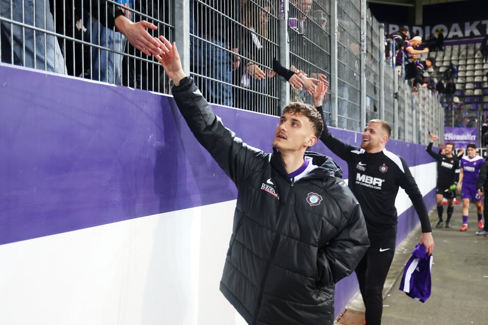 Zwei, die sich am Samstag von den eigenen Fans verabschieden werden: Omar Sijaric (23, v.) geht nach vier Jahren, Niko Vukancic (23) nach zwei.