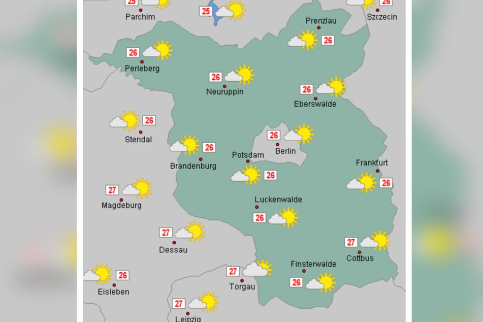 Am Donnerstag kratzen die Temperaturen in der Hauptstadtregion noch einmal an der 30-Grad-Marke.