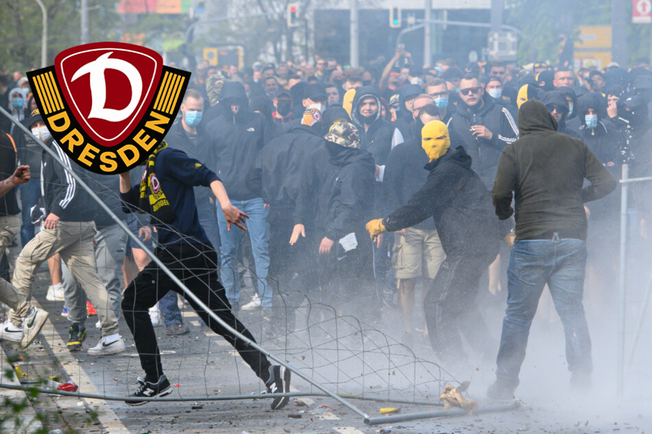 Nach Krawallen beim Dynamo-Aufstieg: Polizei fahndet mit Fotos nach Randalierern