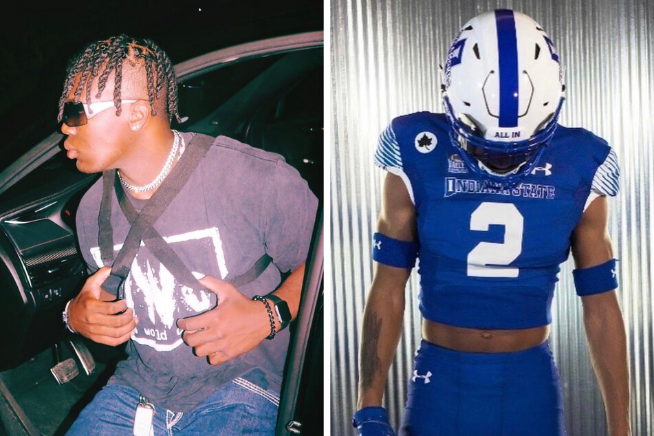Christian Eubanks (l) and Caleb VanHooser were the two Indiana State athletes killed in the car crash over the weekend.