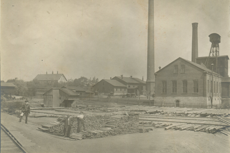 Foto vom Friedens-Schacht von 1921.