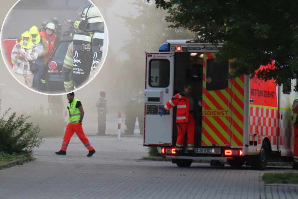 Viel Rauch, Wolke zieht in Richtung Klinik: Was war da los?
