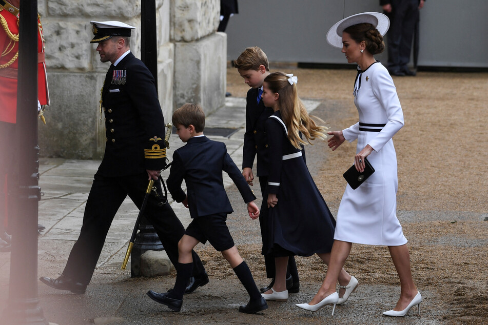 Kate joined her family for the annual Trooping the Colour, marking the king's official birthday.