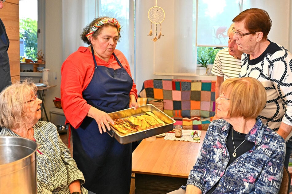 Das Motto der Köchin: "Kochen ist wie eine Sprache, es verbindet."