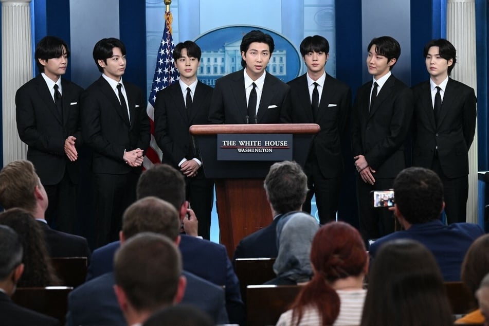 BTS attended the White House's Tuesday press briefing to deliver a brief statement.