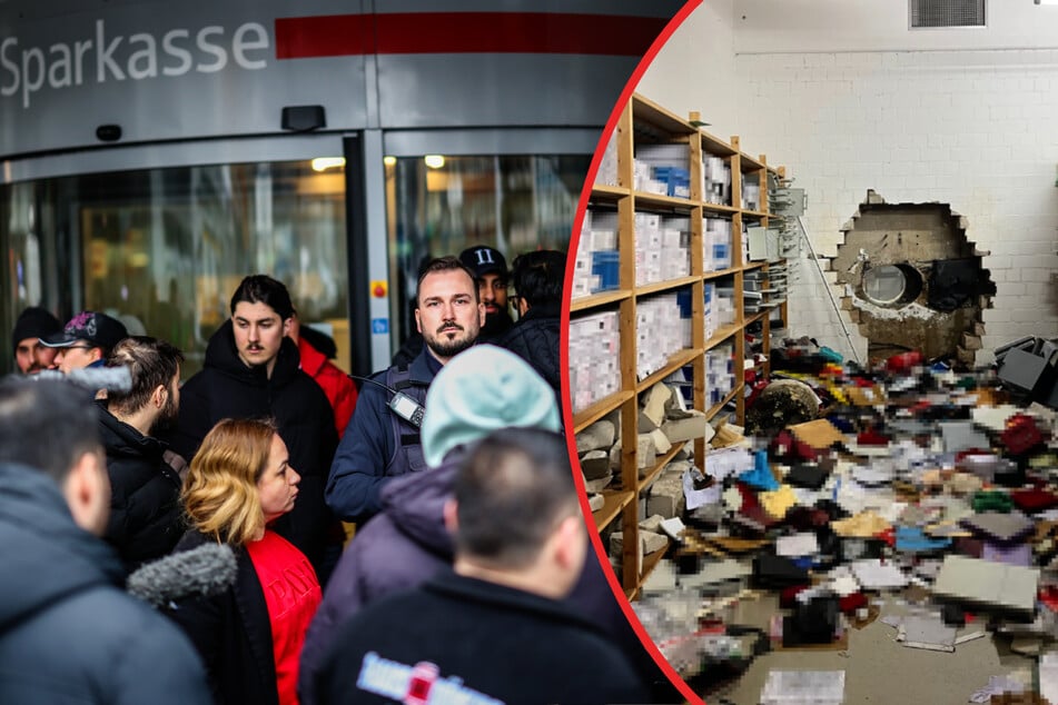 Nach spektakulärem Einbruch in Sparkassenfiliale: Kunden besorgt um Erspartes