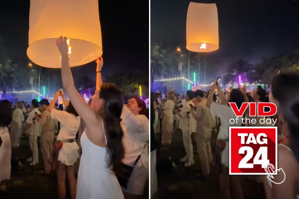 viral videos: Viral Video of the Day for November 19, 2025: Festival lantern launch turns into chaos after wild mishap