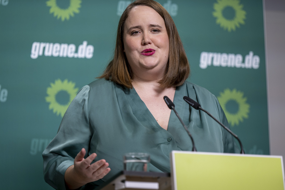 Ricarda Lang (28), Co-Vorsitzende Ricarda Lang der Grünen, zeigte am Montag Verständnis für Menschen, die friedlich in Lützerath protestieren.