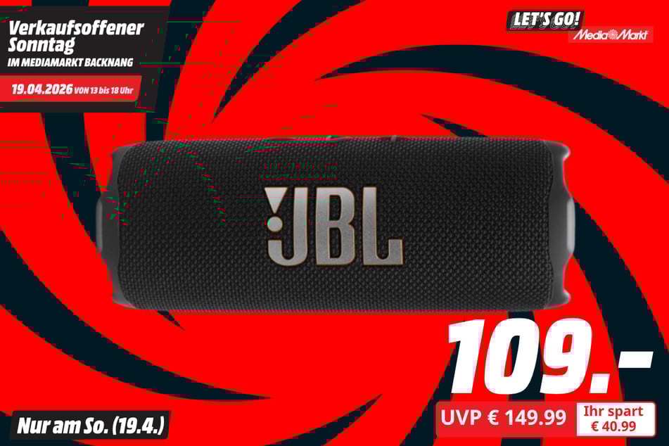 JBL-Lautsprecher für 109 statt 149,99 Euro.