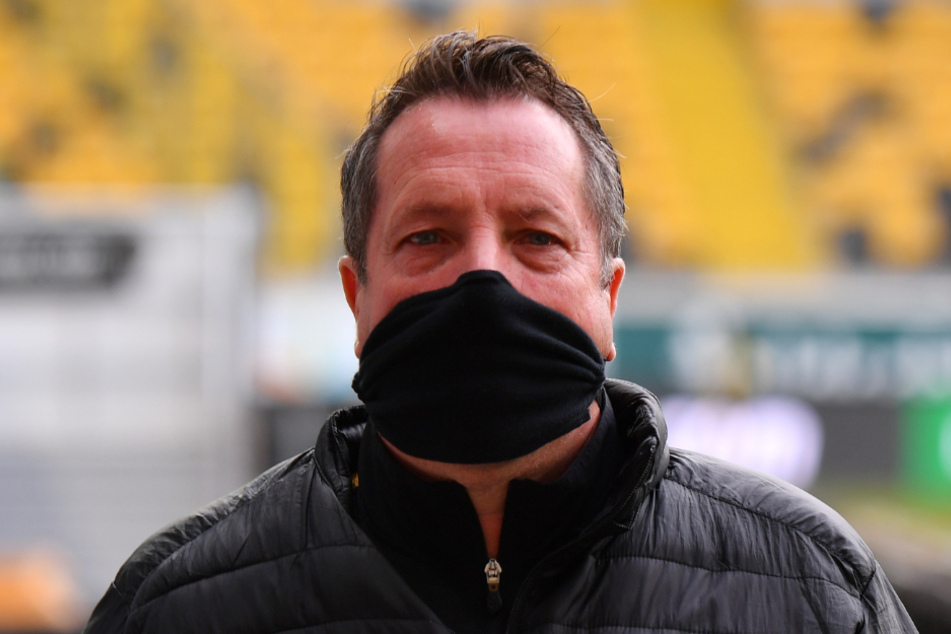 Dynamo-Trainer Markus Kauczinski. Auch im Stadion trägt er oft den Mund- und Nasenschutz. Seine Corona-Erkrankung hat er im Januar relativ glimpflich überstanden.