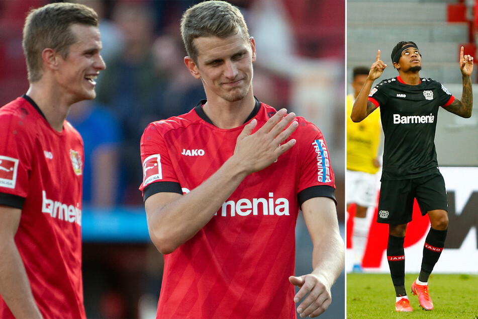 Bild links: Die Zwillingsbrüder Sven (l.) und Lars Bender (32) haben Abschied aus dem Profigeschäft genommen. Bild rechts: Auch Leon Bailey (23) ist weg, für ihn gab es aber eine deftige Ablösesumme.