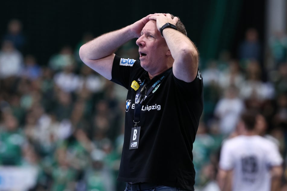 Ging mit der Leistung seiner Jungs nach dem Pokal-Aus in Dresden hart ins Gericht: DHfK-Trainer Frank Carstens (54). (Archivbild)