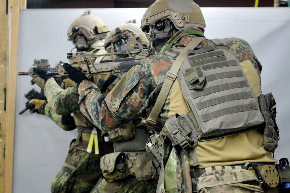 Calw im Januar 2017: Soldaten trainieren auf dem Kasernengelände des KSK.