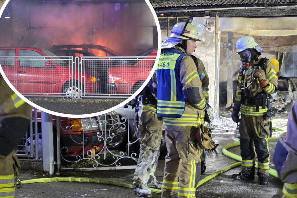 Autos und Werkstatt ausgebrannt: Millionenschaden nach Verpuffung