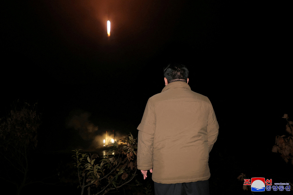 North Korean leader Kim Jong-un surveilled the successful launch of the military satellite on Tuesday night.