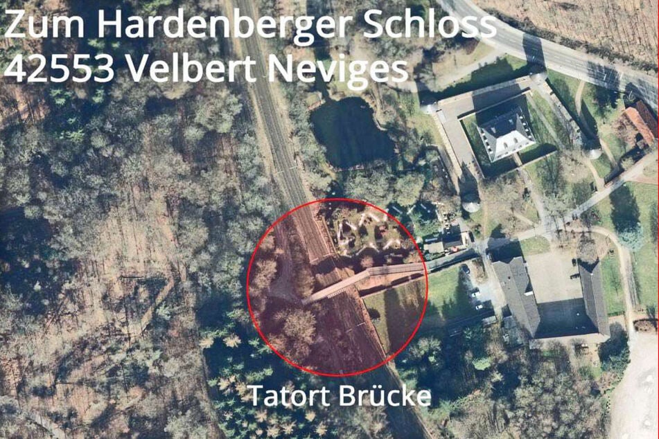 Die Karte zeigt den Tatort in Velbert-Neviges.