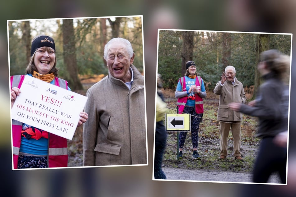Seinen Samstag verbrachte König Charles (77) an der Laufstrecke in Sandringham.