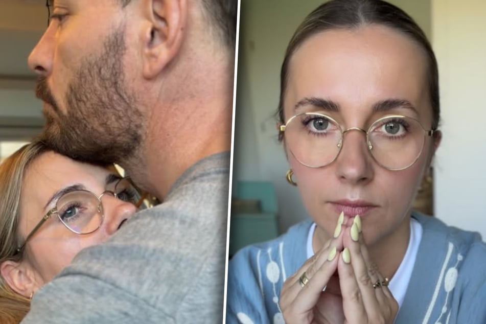 Anna Heiser (35) ließ sich in ihrer Angst von Ehemann Gerald (40) trösten.