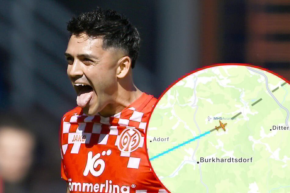 Nadiem Amiri und seine Teamkollegen landeten mit dem Privatjet heute um 11.23 Uhr in Dresden, bezogen dann Tageszimmer in einem Hotel.