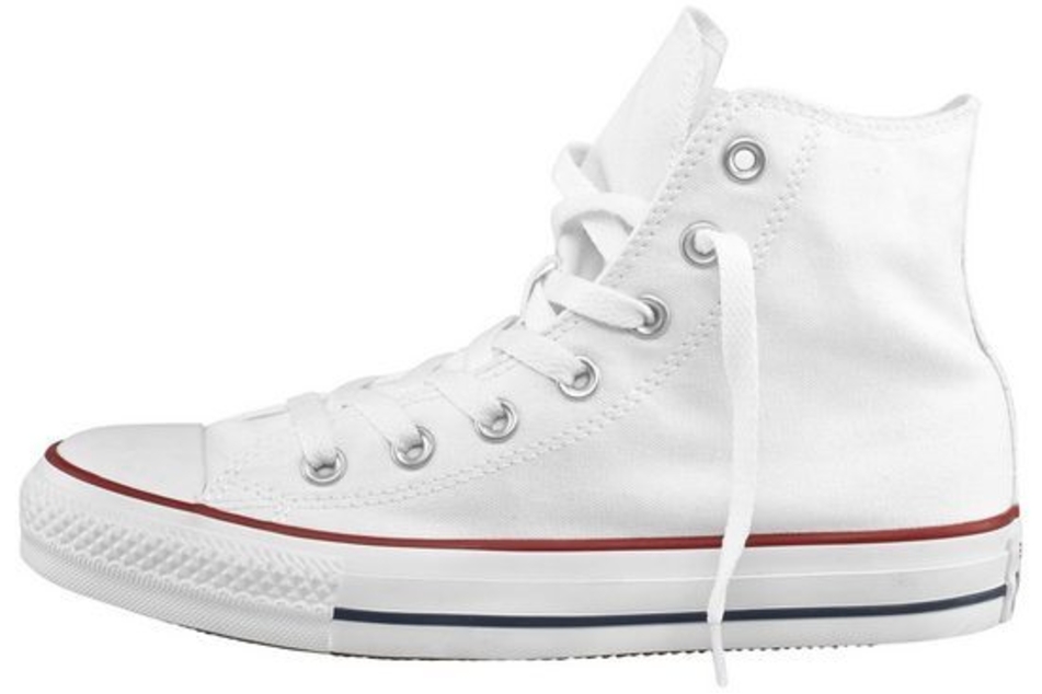 Mit den weißen Sneakern "Chuck Taylor All Star Core Hi Sneaker" von Converse entscheidest Du Dich für ein Modell, das völlig tierleidfrei produziert wurde.