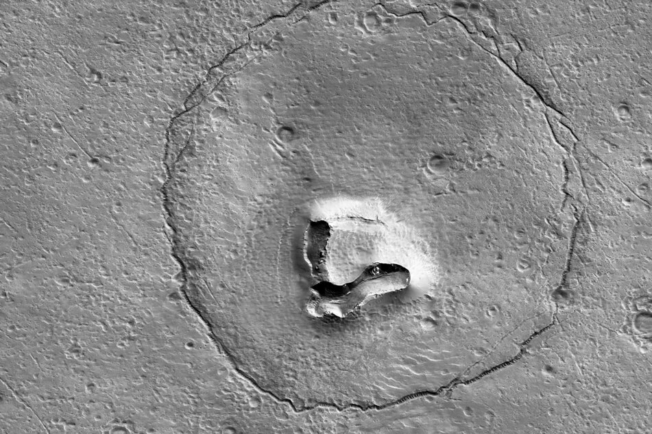 Does this formation on Mars look like a bear to you?