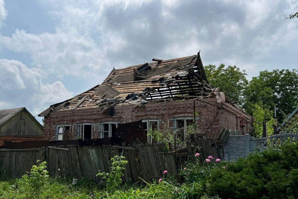 Auf dieses Wohnhaus schossen die Russen mit Artillerie. Die Bewohner überlebten das nicht.