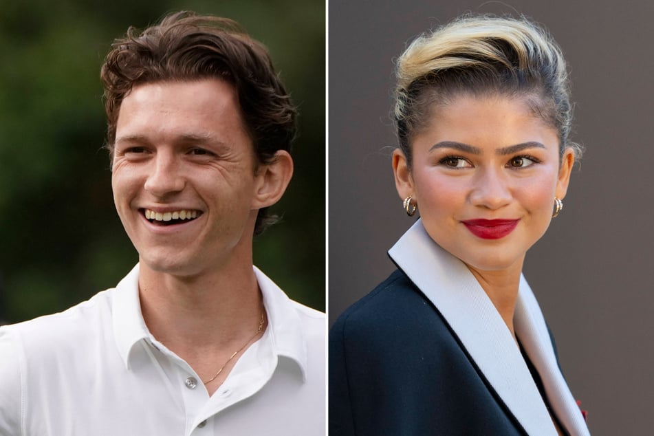 Zendaya and Tom Holland were spotted holding hands on the set of Spider-Man: Brand New Day in the UK.